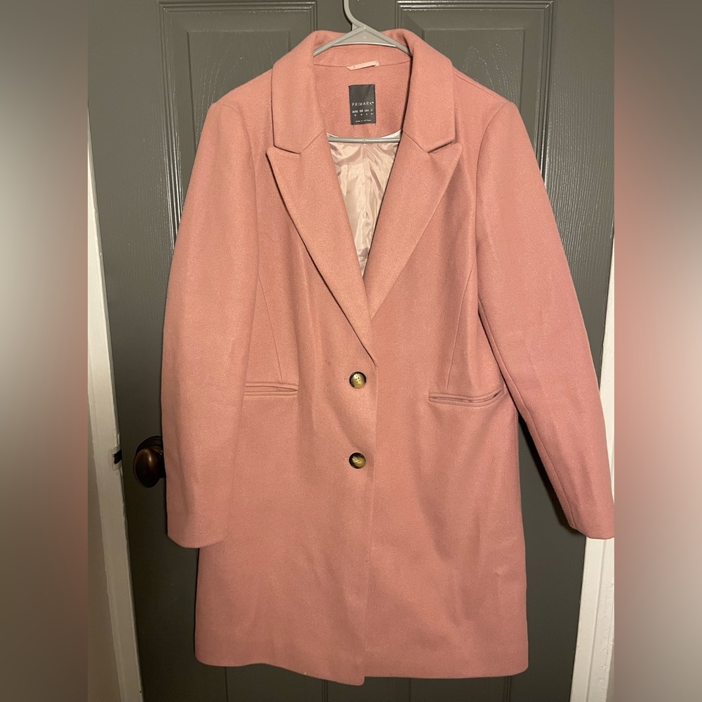 Primark Blush / Dusty Pink Coat, preloved & purchased from London (sz8 US)